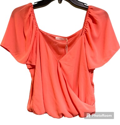 LUSH  Blouse  Faux Wrap  Small