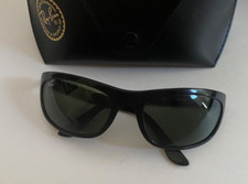 RARE RAY BAN RB2009 BALORAMA L2870 BLACK PREDATOR WRAP SUNGLASSES