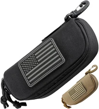 Tactical Molle Glasses Pouch Hard Case Shockproof Sunglasses Case Protective Box