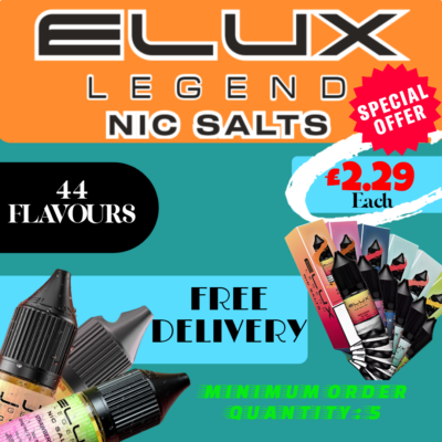 ELUX Nic Salt 10ml E Liquid 10mg | 20mg Vape Juice Elux Salts 50VG/50PG Elux  | eBay UK