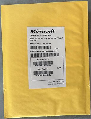 Microsoft SQL Server Standard 2022 (5 CAL include)