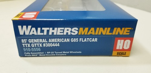 TTX Railroad General American 85' vagón plano 300444 Walthers Mainline 910-5556 HO | Zustand: New