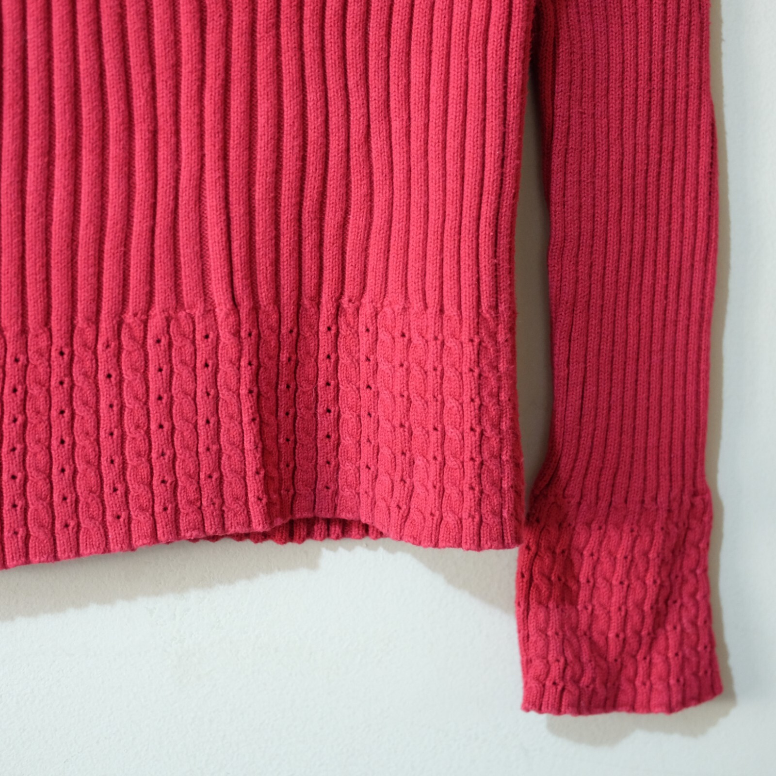 Faded Glory Split Cowl Neck Pullover Sweater Ribb… - image 4