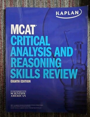 Kaplan Test Prep MCAT Critical Analysis & Reasoning Skills Review Eight Edition