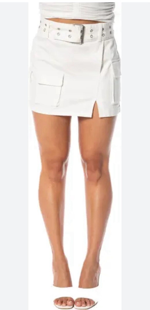 juicy couture Cargo Miniskirt with Belt white Nordstrom collection