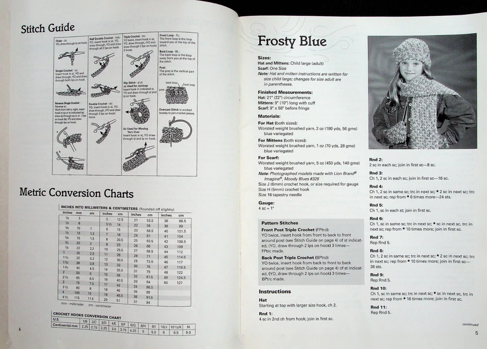 Hats Mittens & Scarves Crochet Patterns By American School Of Needlework - Image 3 of 4