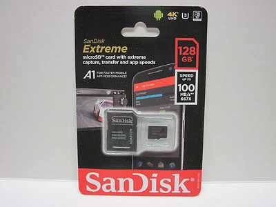 Sandisk 128GB Micro Extreme A1 4K SD card for DJI Osmo pocket camera