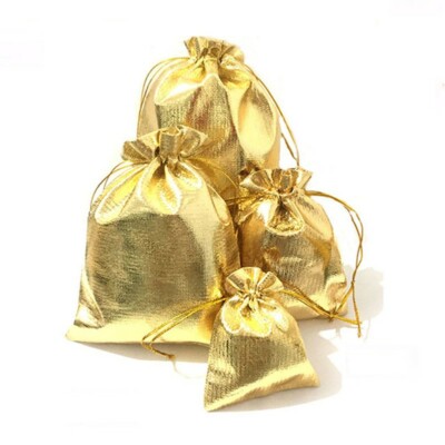 10pcs Drawstring Storage Bag Spice Dried Flower Jewelry Christmas Gift Shiny