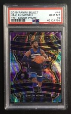 2019 panini select #44 jaylen nowell rc; tri-color rookie prizm PSA 10  (POP 4!)