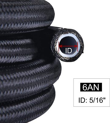 4PCS 3AN Black Straight Swivel Fittings For PTFE Fuel Oil Hose Ends – AN3 -3AN Universal Fit