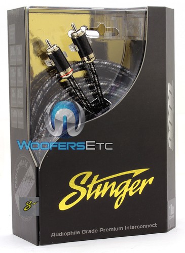 STINGER SI921.5 PRO 2-CHANNEL 1.5FT MALE PURE SILVER RCA 9000 INTERCONNECT CABLE - Picture 3 of 9