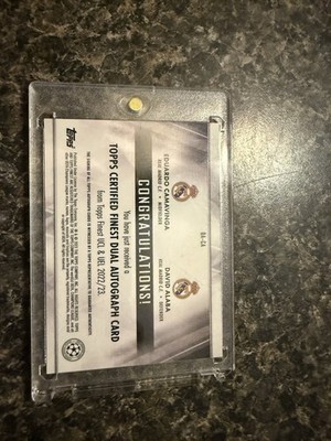 2022-23 Topps Finest UEFA Club Competitions - Dual Autographs
