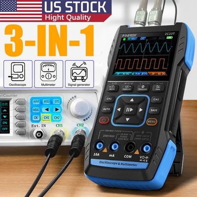 Portable Digital Scope Meter 10000 Counts 32kb Depth Auto-Ranging DMM w/ 2MHz FG