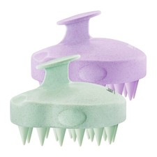 HEETA Scalp Massager 2 Pack for 2 Count Pack of 1 , 01- New Purple  Green