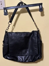 Kate Spade New York Chain Link Leather Black Shoulder Bag Purse