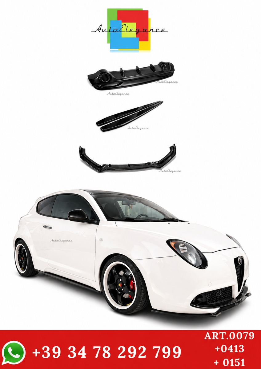 BODYKIT ADATTO PER ALFA ROMEO MITO 2008-2018 LOOK SPORTIVO | eBay