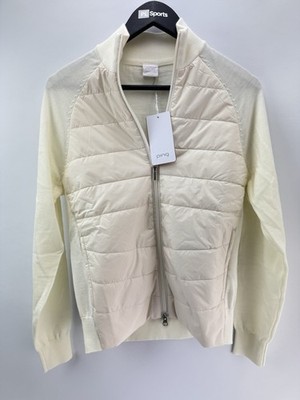 Ping Golf Damen Jacke Fran Hybrid Full Zip UK 6 / Creme / Neu /27978