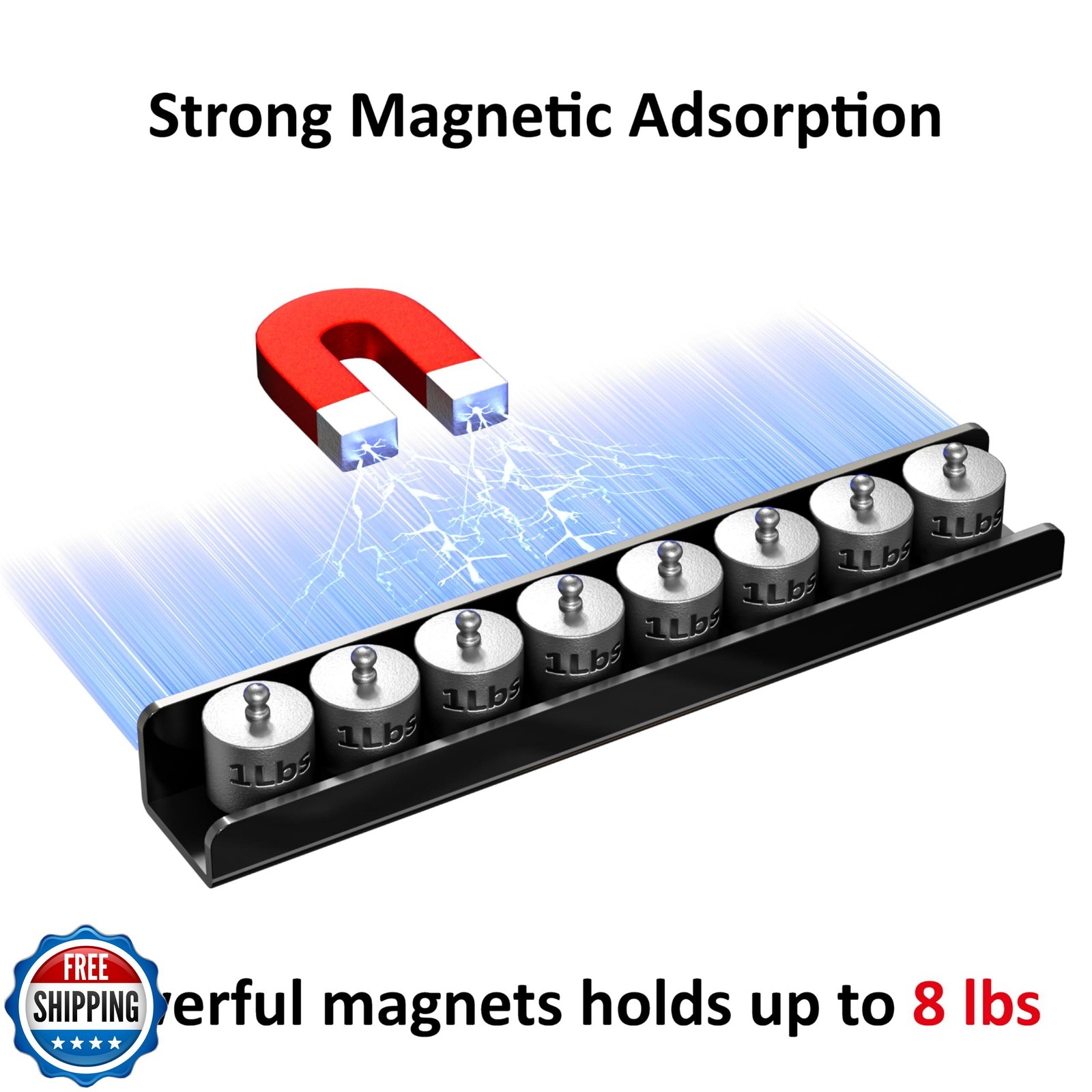 FUCDTEFC 2 Pcs Magnetic Book Shelf for Whiteboard, Strong Adsorption Reusable