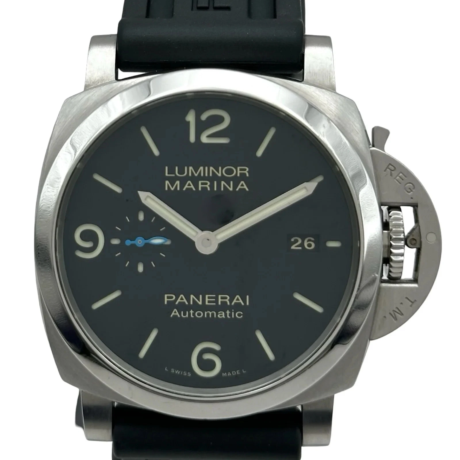 Panerai — PANERAI Luminor 1950 3 PAM01312 44mm SS Black Dial Automatic Watch 2023 #OKW725