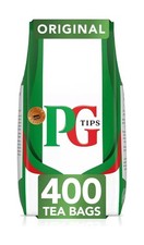PG Tips Original Black Tea Bags Bulk 400 Plant Based Biodegradable Teabags UK 0.04 per strip