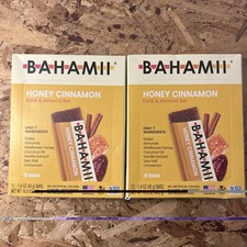 Bahamii Snack Bar, Date  Almond, Honey Cinnamon, 24 Bars Total, BB: 04/24/26