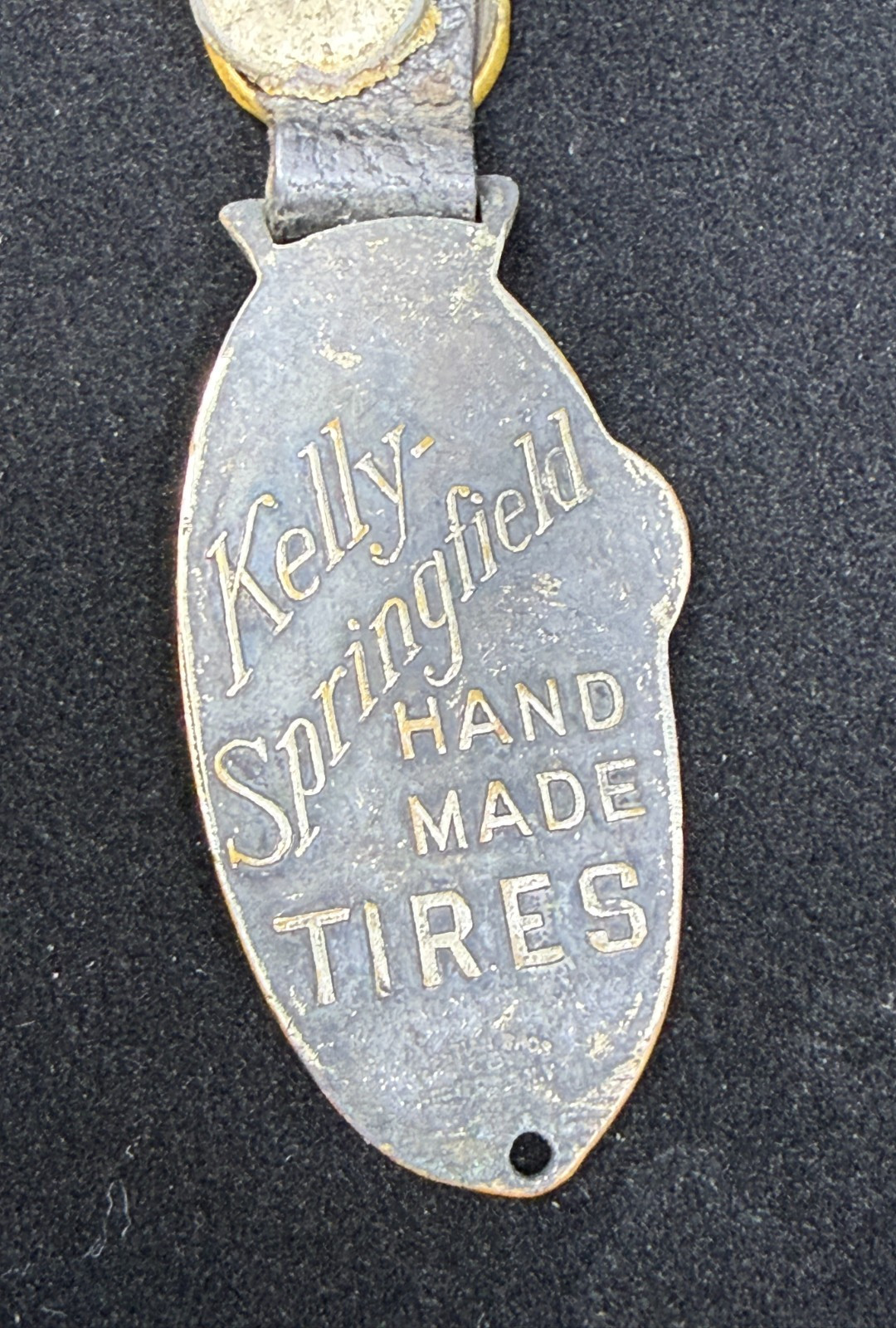 Antique Vintage Kelly-Springfield Handmade Tires Watch Fob Bastian Bros. NY