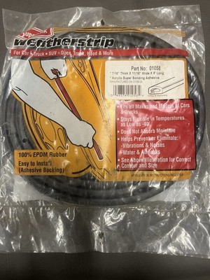 Super-Stik Weatherstripping Fits All Makes/Models Cars and Trucks Part#01058 