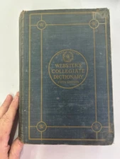 Webster's Collegiate Dictionary Merriam 1941 Fifth Edition Reference