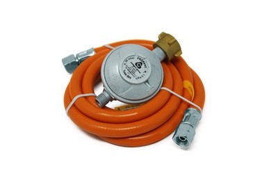Cavagna Gadregler Typ 694 - 50mbar 1,5kg/h + Gasschlauch 1m 1/4'' für Ender Grill