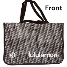 Lululemon Size X-Large Brown Reusable Bag Logo Shopper Tote 21.75” x 15” NEW!