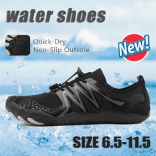 New Men's Quick Dry Water Sports Beach Barefoot Water Shoes Non-Slip Aqua Shoes