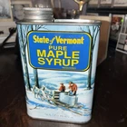 Vintage State Of Vermont Pure Maple Syrup Can