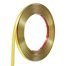 Wall Molding Trim 0.47 Inch x 16 ft Self Adhesive Molding Gold
