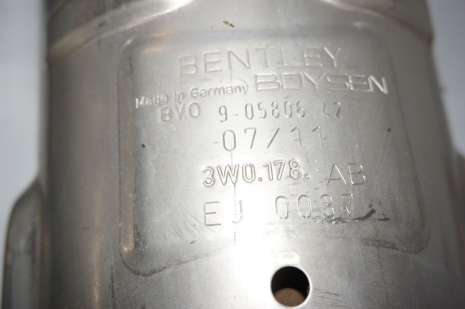 BENTLEY CONTINENTAL EXHAUST 2009 2010 2011 3W8 254 450 A LEFT RIGHT OEM