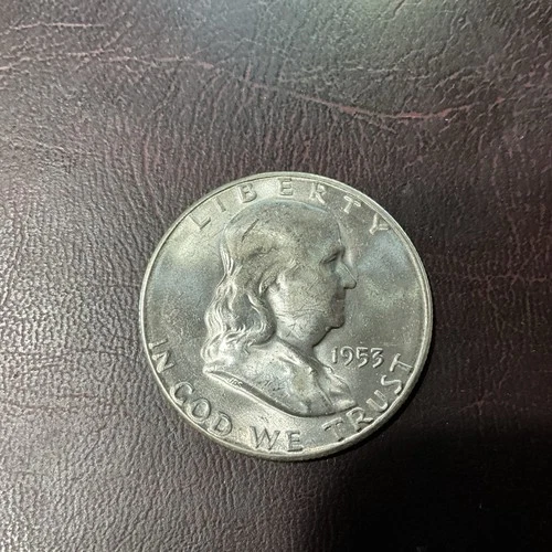 Choice Unc 1953 D Franklin Half Dollar Gem BU From Original Roll