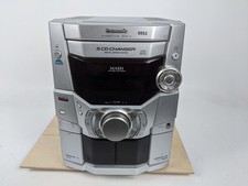 Panasonic SA-AK110 5 CD Changer Cassette Stereo System Argento Ricambi Riparazione Hi-Fi