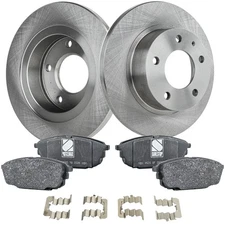 Rear Brake Disc Rotors and Pads Kit for Mazda Protege Protege5 2002-2003