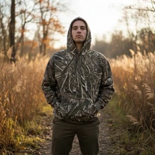 Realtree Xtra Camo Lightweight Hooded Long Sleeve Shirt – Size XL (46–48)