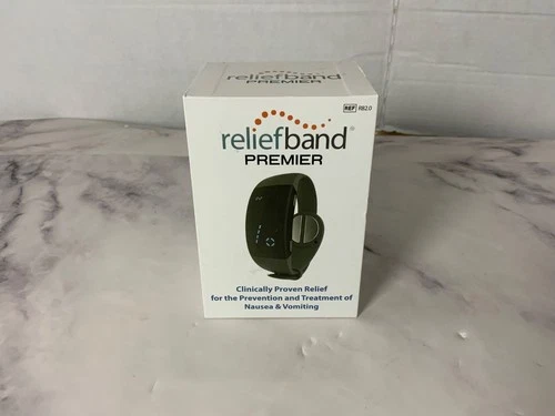 ReliefBand Premier 2.0 Anti-Nausea Wristband (Charcoal) - New
