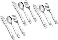 9 Piece Stainless Steel Kids Silverware Set,Toddler Utensils,Child and Toddler