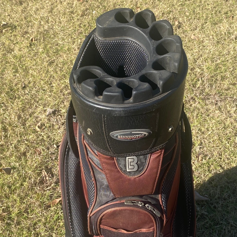 Bennington Golf QO-9 Quiet Organizer Cart Bag 10 Way Divider 14 Club with Hood - Image 2 of 4