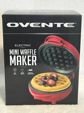 OVENTE Electric Mini Waffle Maker 550W Fast Heating Griddle New NIB