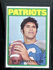 Jim Plunkett 1972 Topps Rookie RC #65 New England Patriots EX nice Heisman