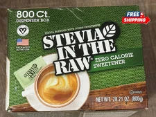 Stevia In The Raw Plant-Based Zero Calorie Sweetener Packets 800 ct