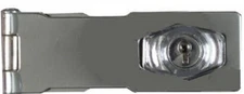 V827 Keyed Hasp Lock - Polished Chrome (Pk of 5)