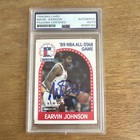 NBA Hoops 1989 Magic Johnson Auto #166 '89 NBA All-Star Game PSA/DNA 85665764