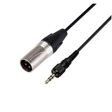 Locking 3.5mm TRS Male to XLR Male Wireless Receiver Output Microphone