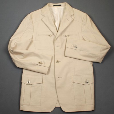 CORNELIANI ID Identity Baumwolle Leinen Jacke Gr. IT 50 / M / Medium Hybrid Blazer