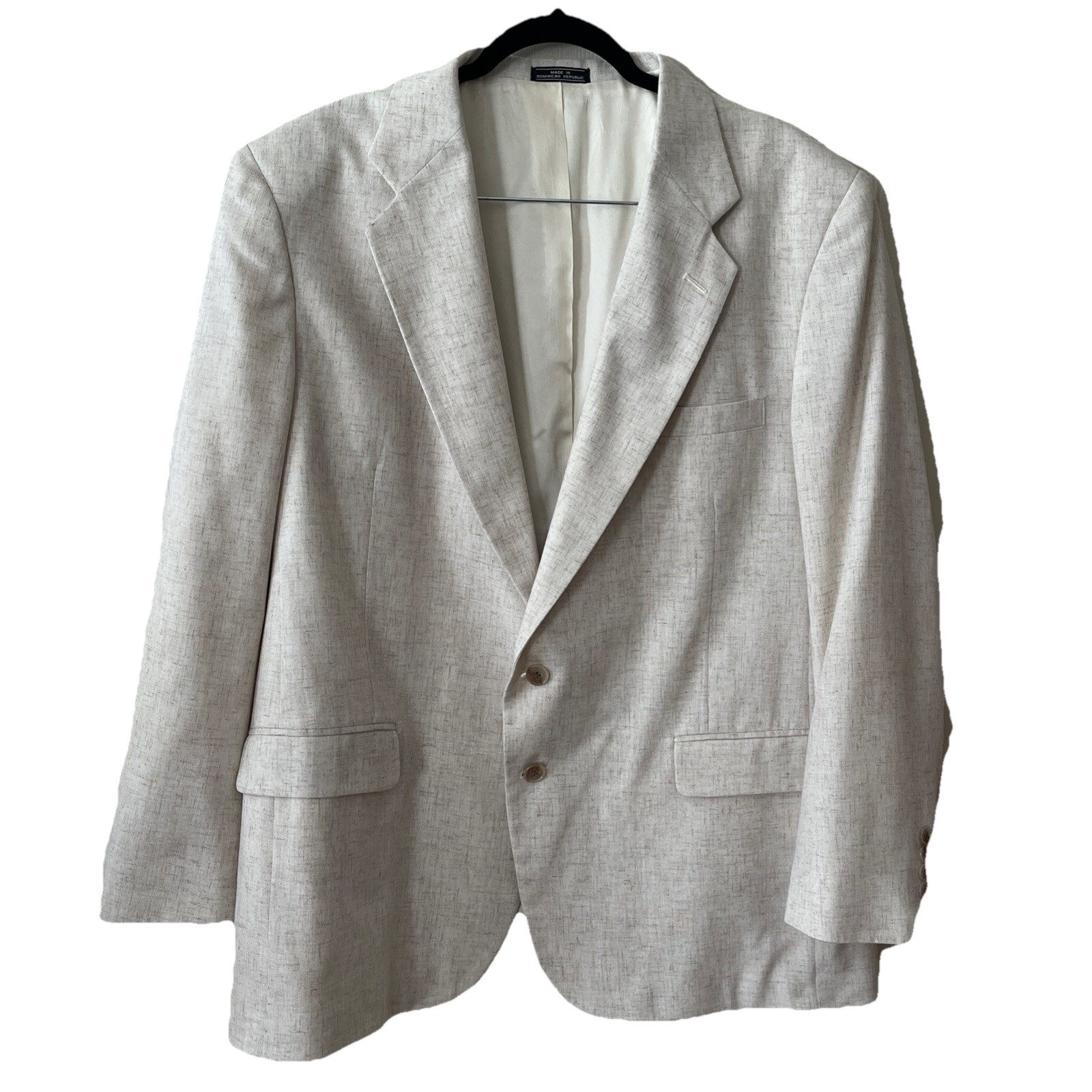 David Taylor Men's Suit Jacket Blazer 46R Sport Coat Ivory