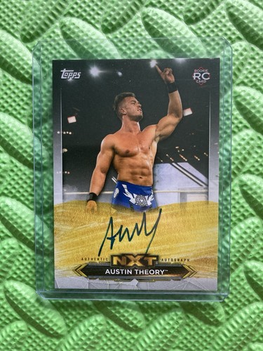 2020 Topps WWE NXT Austin Theory Auto Rookie Wrestling Card A-AT Vision